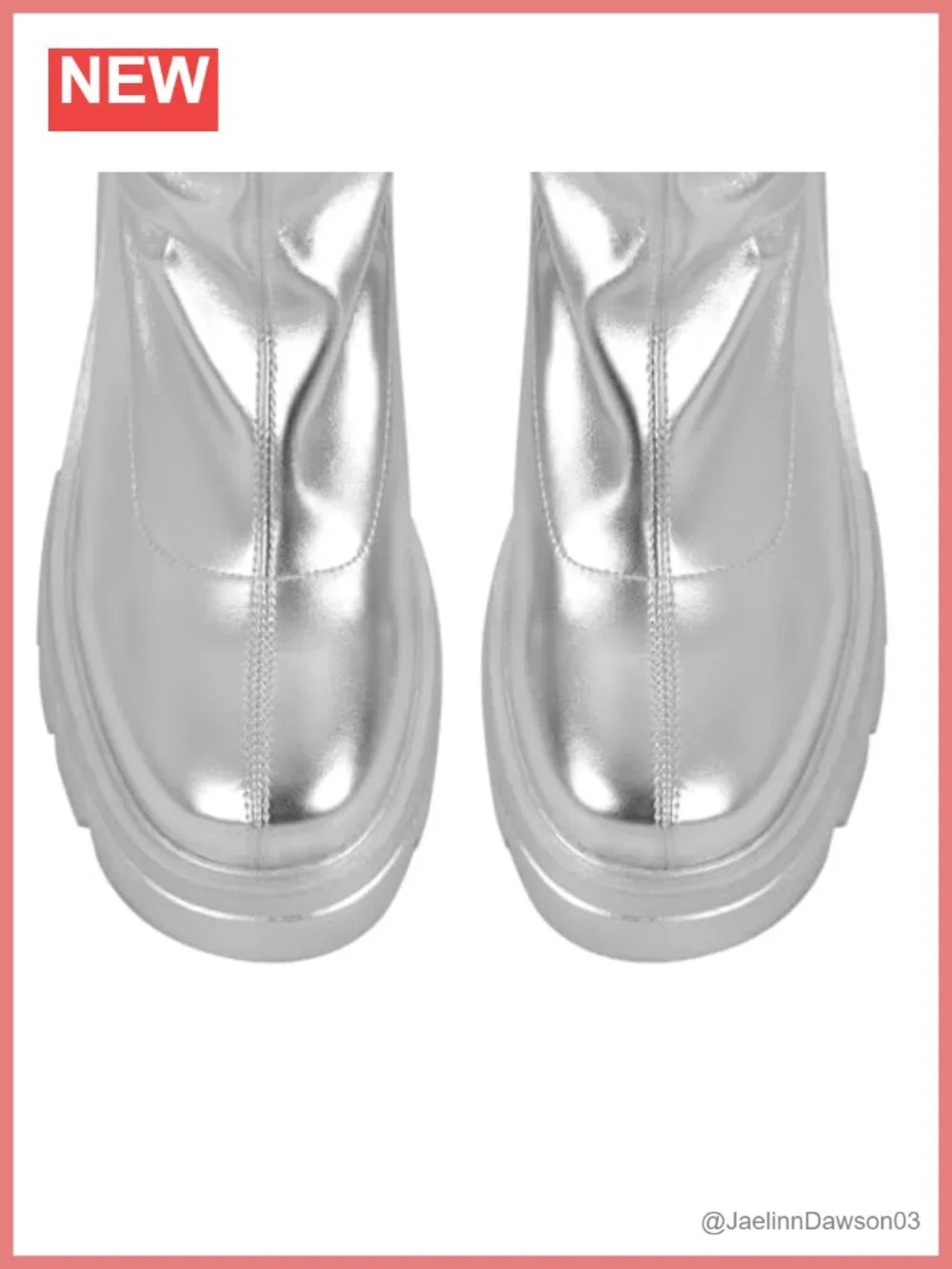 Round Toe Low Block Heel Thigh Boots Chunky Tread Sole Zip Up Over Knee